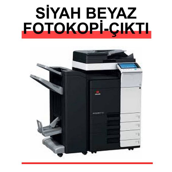 Siyah Beyaz Fotokopi Ve Çıktı